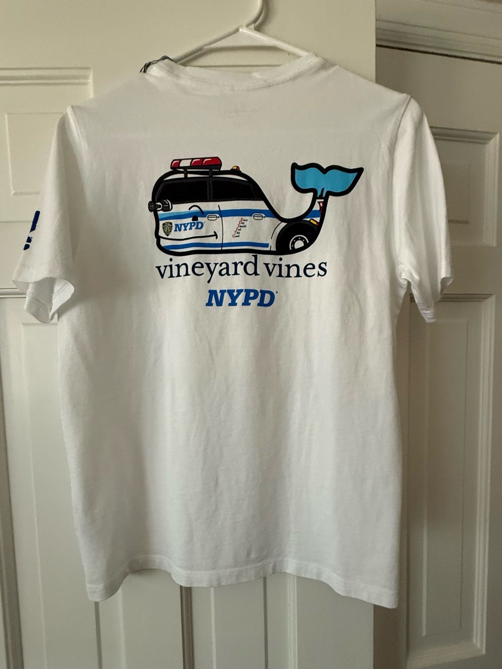 NWT! Rare find! Vineyard Vines Boys NYPD Whale Patrol short sleeve tee (S L/16)